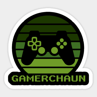 Gamerchaun Irish Gaming St Patricks Day Boys Men Gamer Gift Sticker